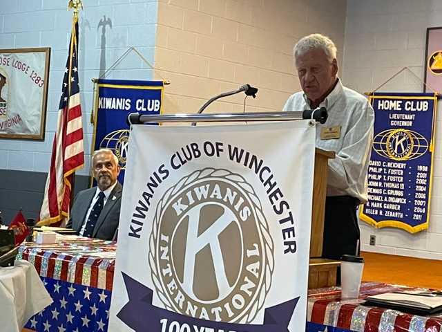 Kiwanis Club member in service