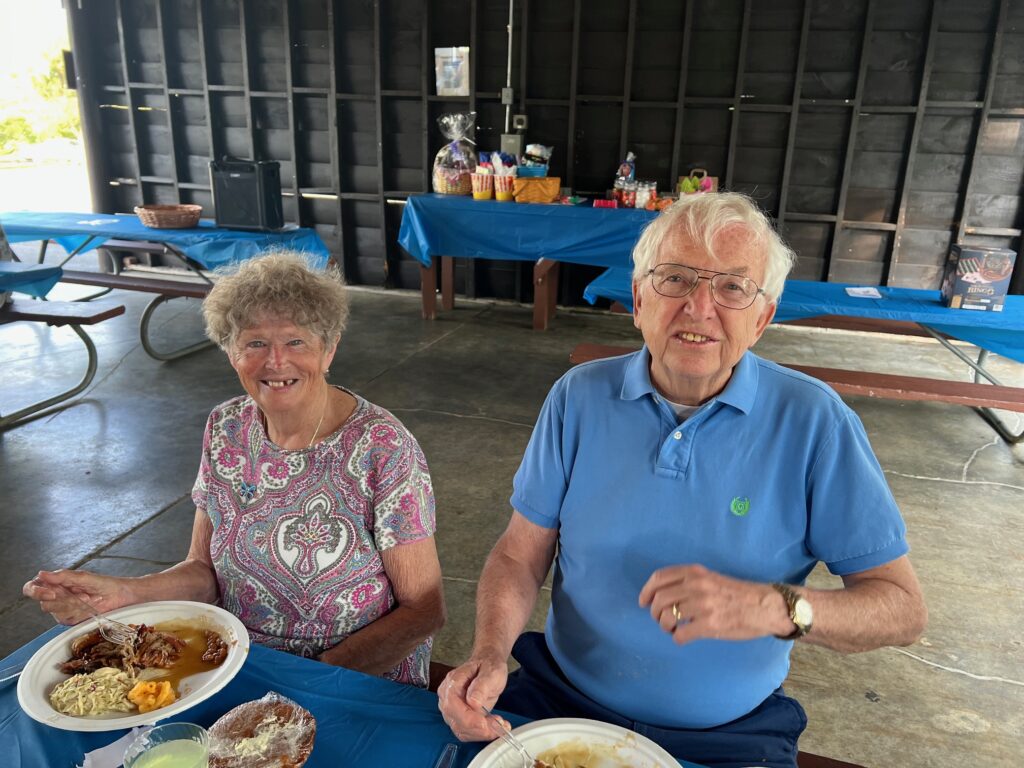 Helen and Roger Zebarth at the Annual Picnic
